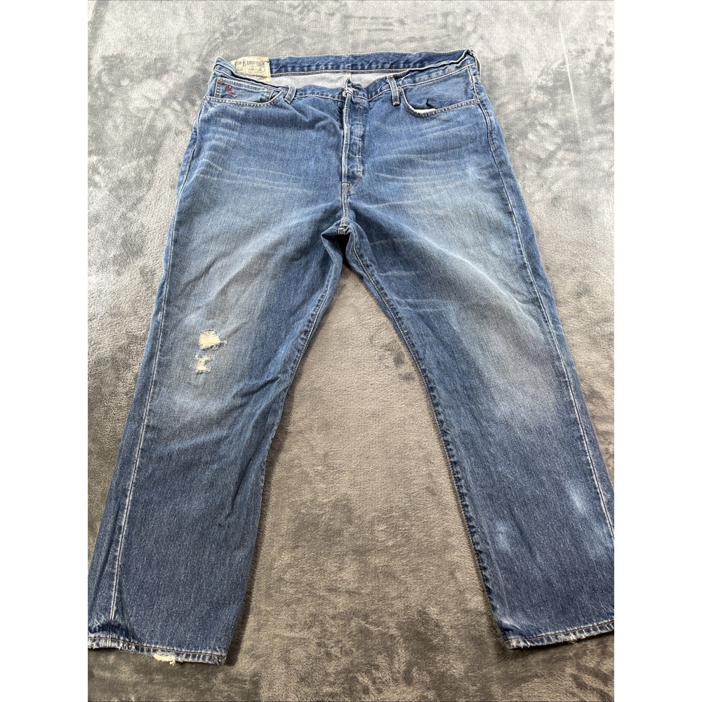 Polo Ralph Lauren Men's Cortlandt 300 100% Cotton Distressed Button Fly 40x30
